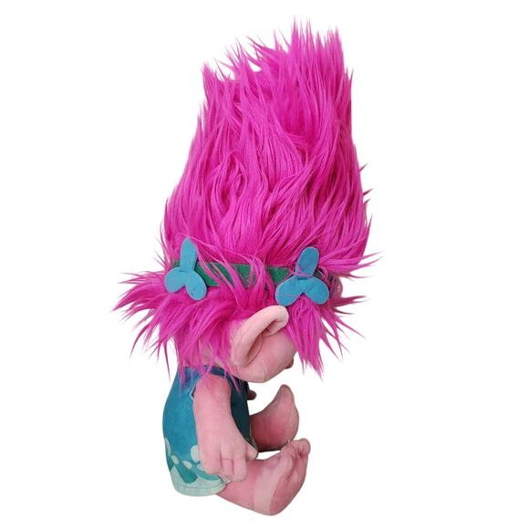 Dreamworks 2016 Trolls Movie 18" Poppy Stuffed Plush Toy Doll Macy's Pink Blue - Picture 4 of 4